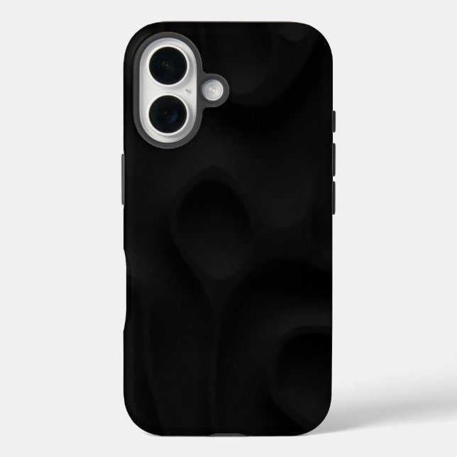 Dark Sculpted Minimal Matte Phone Case (Rückseite)