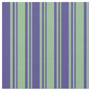 Dark Sea Green & Dark Slate Blue Stripes Muster Stoff