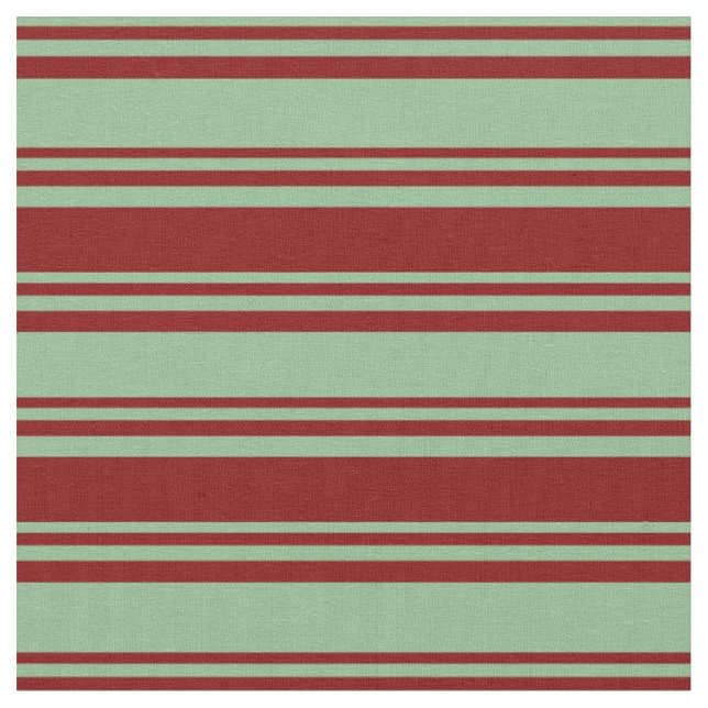 Dark Sea Green und Maroon Muster Stoff (Nahaufnahme)
