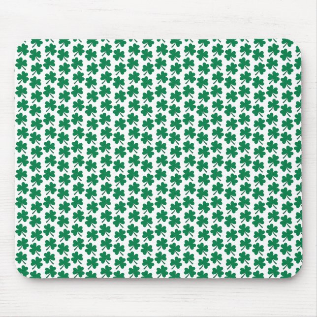 Dark Shamrocks White Mousepad (Vorne)