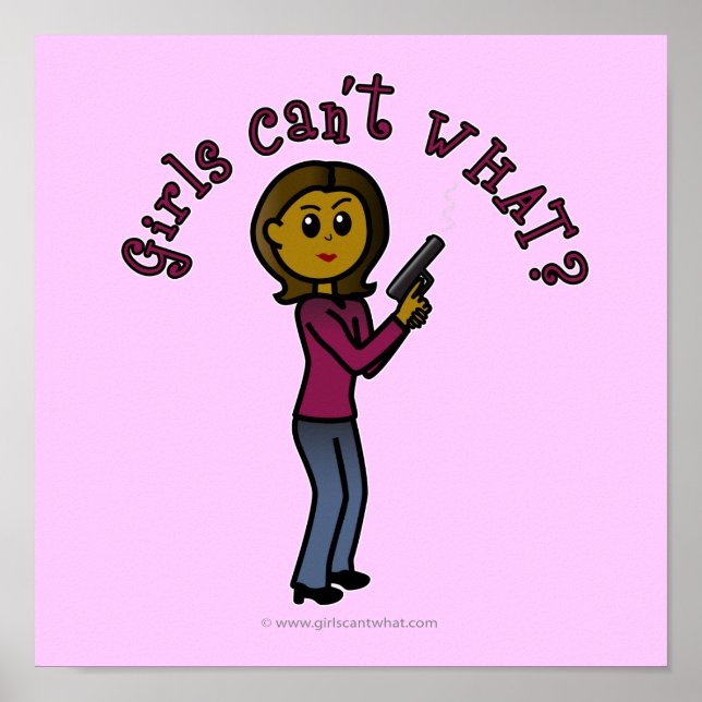 Dark Sharpshooter Girl Poster (Vorne)