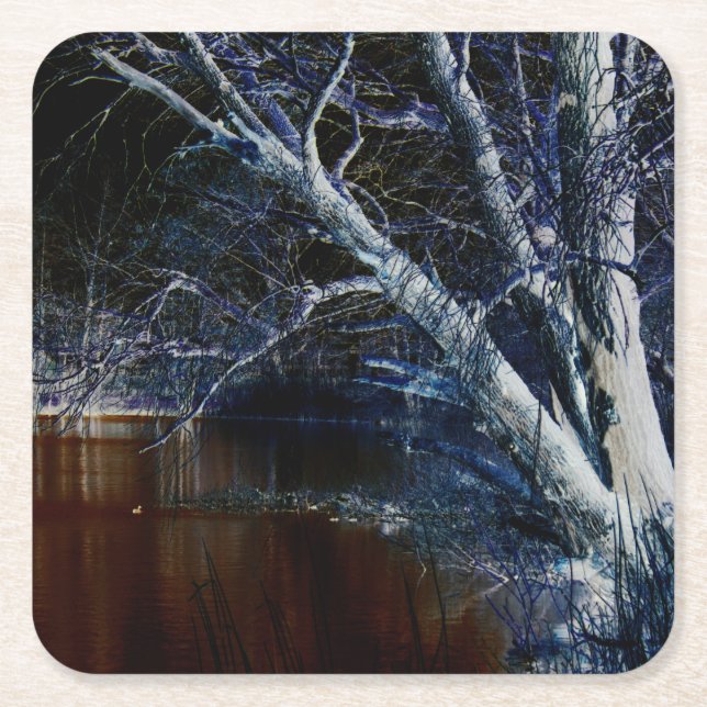 Dark Side 7 Coaster Rechteckiger Pappuntersetzer (Vorderseite)