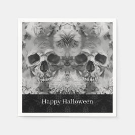 Dark Skulls Halloween-Party Serviette
