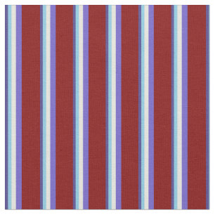 Dark Slate Blue, Blue, Beige, Slate Blue & Maroon Stoff