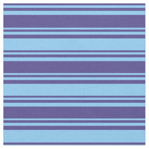Dark Slate Blue & Light Sky Blau Farbmuster Stoff