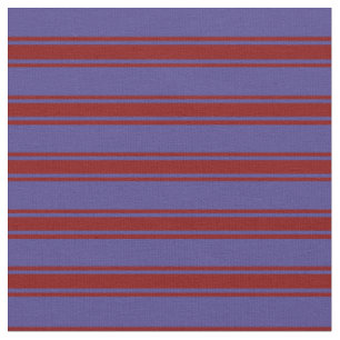 Dark Slate Blue & Maroon farbige Streifen Stoff