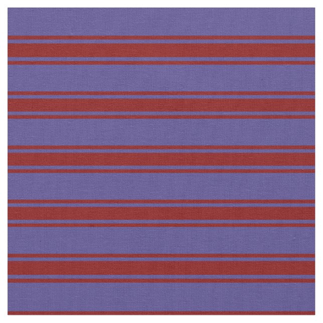 Dark Slate Blue & Maroon farbige Streifen Stoff (Nahaufnahme)