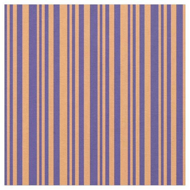 Dark Slate Blue und Brown Linde Muster Stoff (Nahaufnahme)