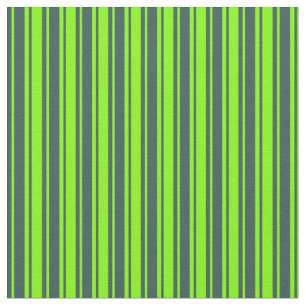 Dark Slate Gray & Chartreuse farbige Linien Stoff