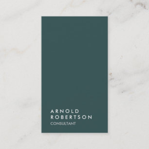Dark Slate Gray Trendy Consultant Business Card Visitenkarte