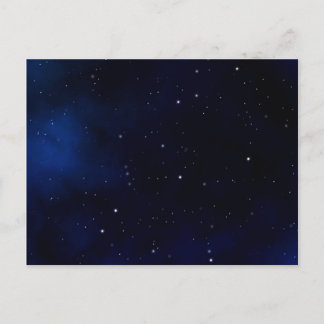 Dark Starry Night Sky Postkarte