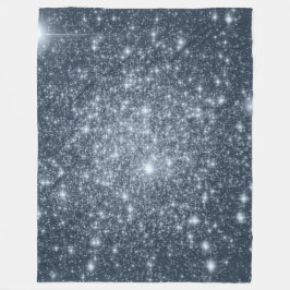 Dark Steel Blue Fleece Blanket