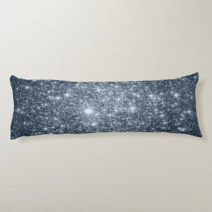 Dark Steel Blue Stars Body Pillow Seitenschläferkissen