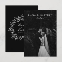 Dark Stylish Classy Meadow Wildblumen Danke