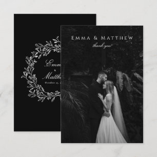 Dark Stylish Classy Meadow Wildblumen Danke