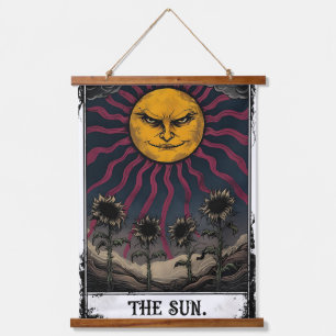 Dark Sun Tarot Wandteppich Mit Holzrahmen