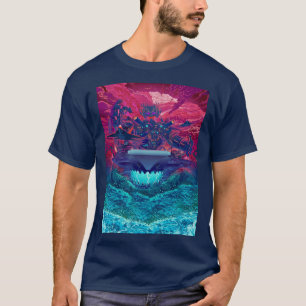 Dark T - Shirt mit chinesischer Grafik der US-Mari