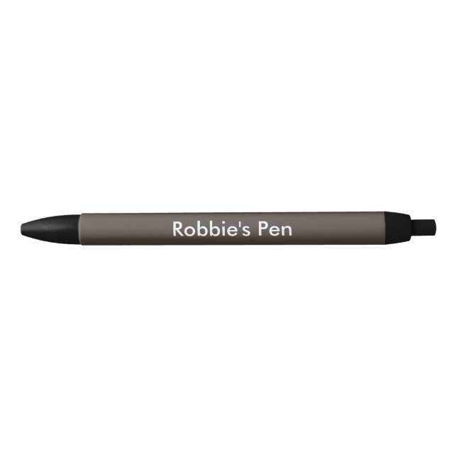 Dark Taupe Personalisiert Kugelschreiber (Vorderseite)