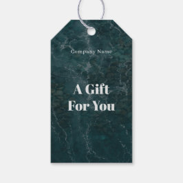 Dark teal ocean themed geschenkanhänger