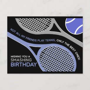 Dark Tennis 🎾 Bonne Carte Postale Anniversaire