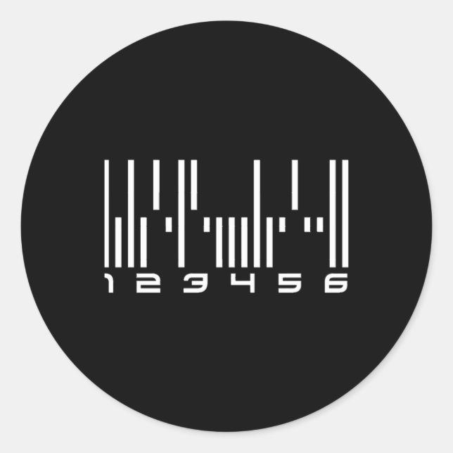 Dark the Android Barcode Sticker (Vorderseite)