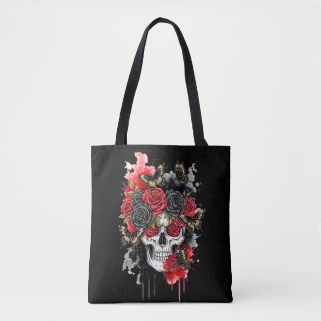 Dark the Legacy - Crâne gothique et Sac fourre-tou (Devant)