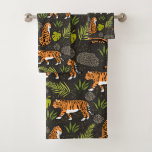Dark Tiger Jungle Badhandtuch Set