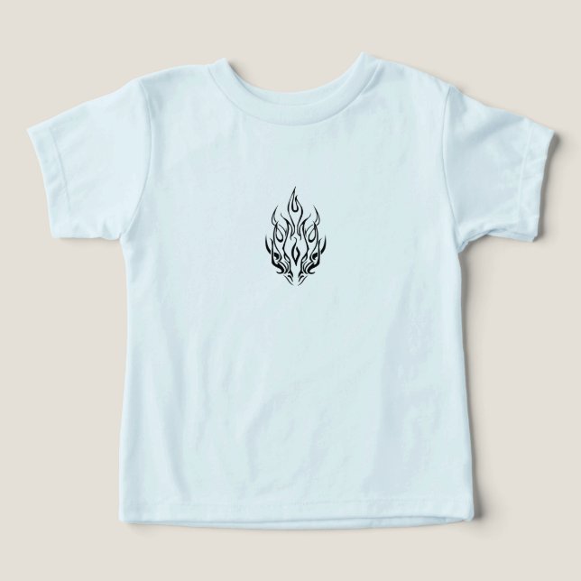 Dark Tribal Flame Mask – Abstract Fire Art Design (Design Vorderseite)