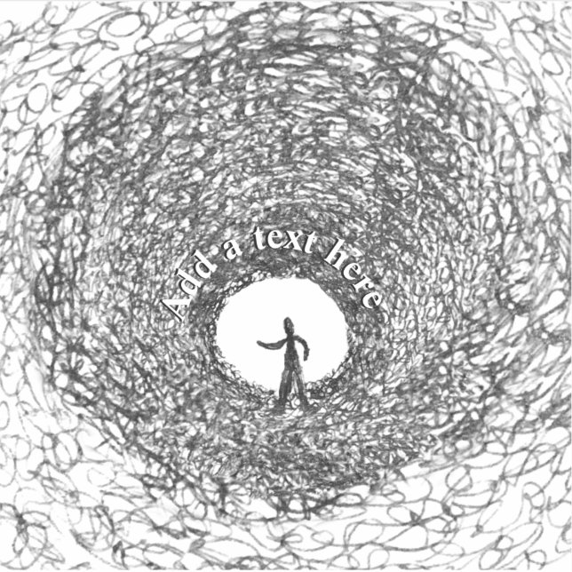 Dark Tunnel Sketch Aufkleber (Vorderseite)