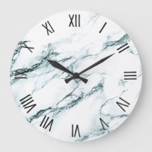 Dark Türkise Vein Marmor w Roman Numerals