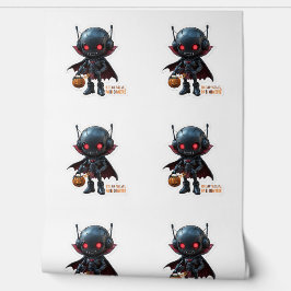 Dark Vampire Robot Halloween Spooky Sci-Fi Vibes Tapete