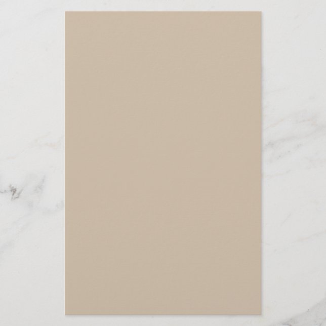 Dark Vanilla Solid Color Briefpapier (Vorderseite)