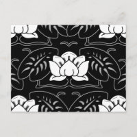 Dark Water Lily Motif
