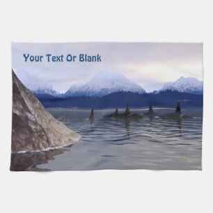 Dark Water Orca Handtuch