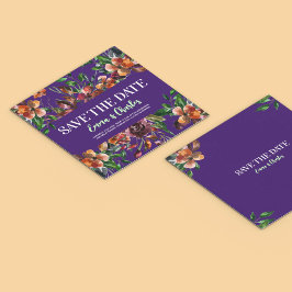 Dark Wild Blume Save the Date Einladung