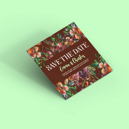 Dark Wild Blume Save the Date Einladung