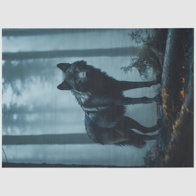 Dark Wolf Seidenpapier (Vorderseite)