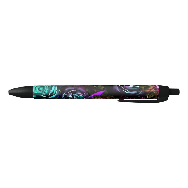 Dark Wonderland Bold Glamour Floral Blume Kugelschreiber (Unterseite)