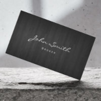 Dark Wood Real Anwesen Broker Business Card
