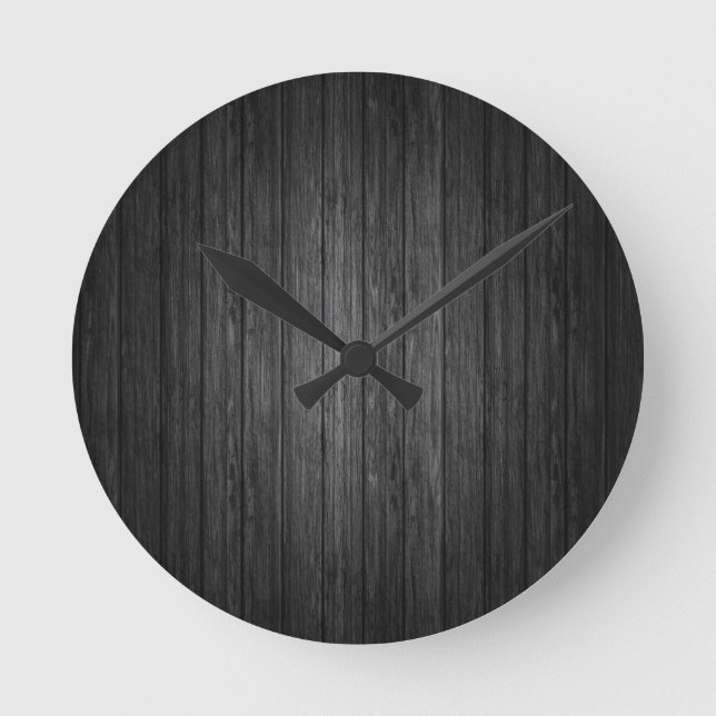 Dark woods runde wanduhr (Vorderseite)