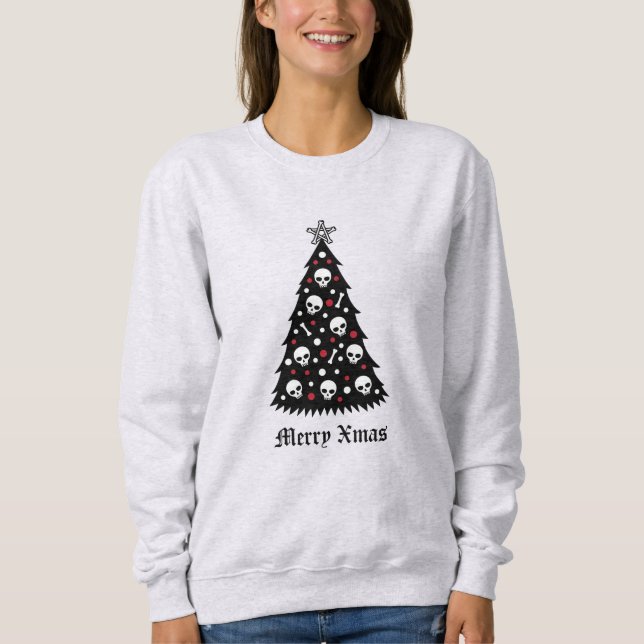 Dark Xmas Tree Sweatshirt (Vorderseite)