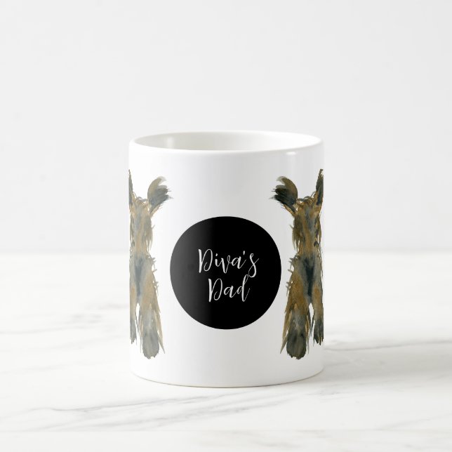 Dark Yorkie für Vater Kaffeetasse (Mittel)