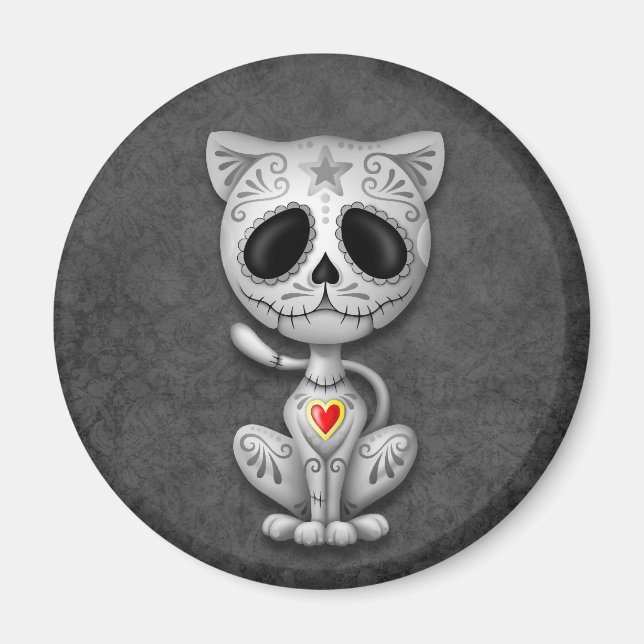 Dark Zombie Sugar Kitten Magnet (Vorne)
