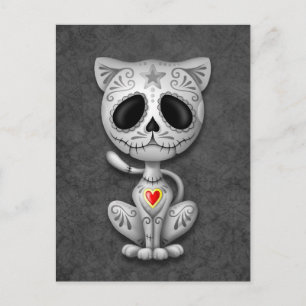 Dark Zombie Sugar Kitten Postkarte