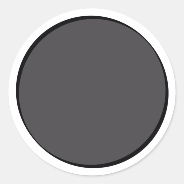DarkGrey Dot Runder Aufkleber (Vorderseite)