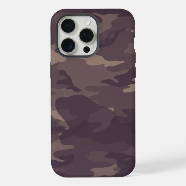 Darklands Camouflage iPhone 15 Pro Max Hülle (Rückseite)