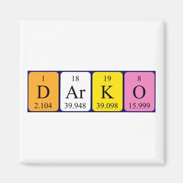 Darko Periodenmagnet Magnet (Vorne)