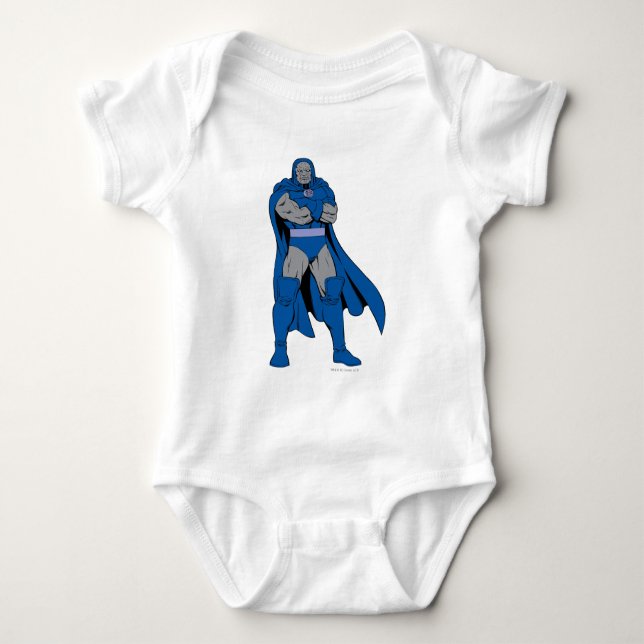 Darkseid Arms Crossed Baby Strampler (Vorderseite)
