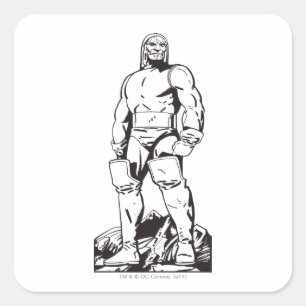 Darkseid-Gliederung Quadratischer Aufkleber