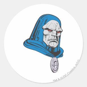 Darkseid Head Shot Runder Aufkleber